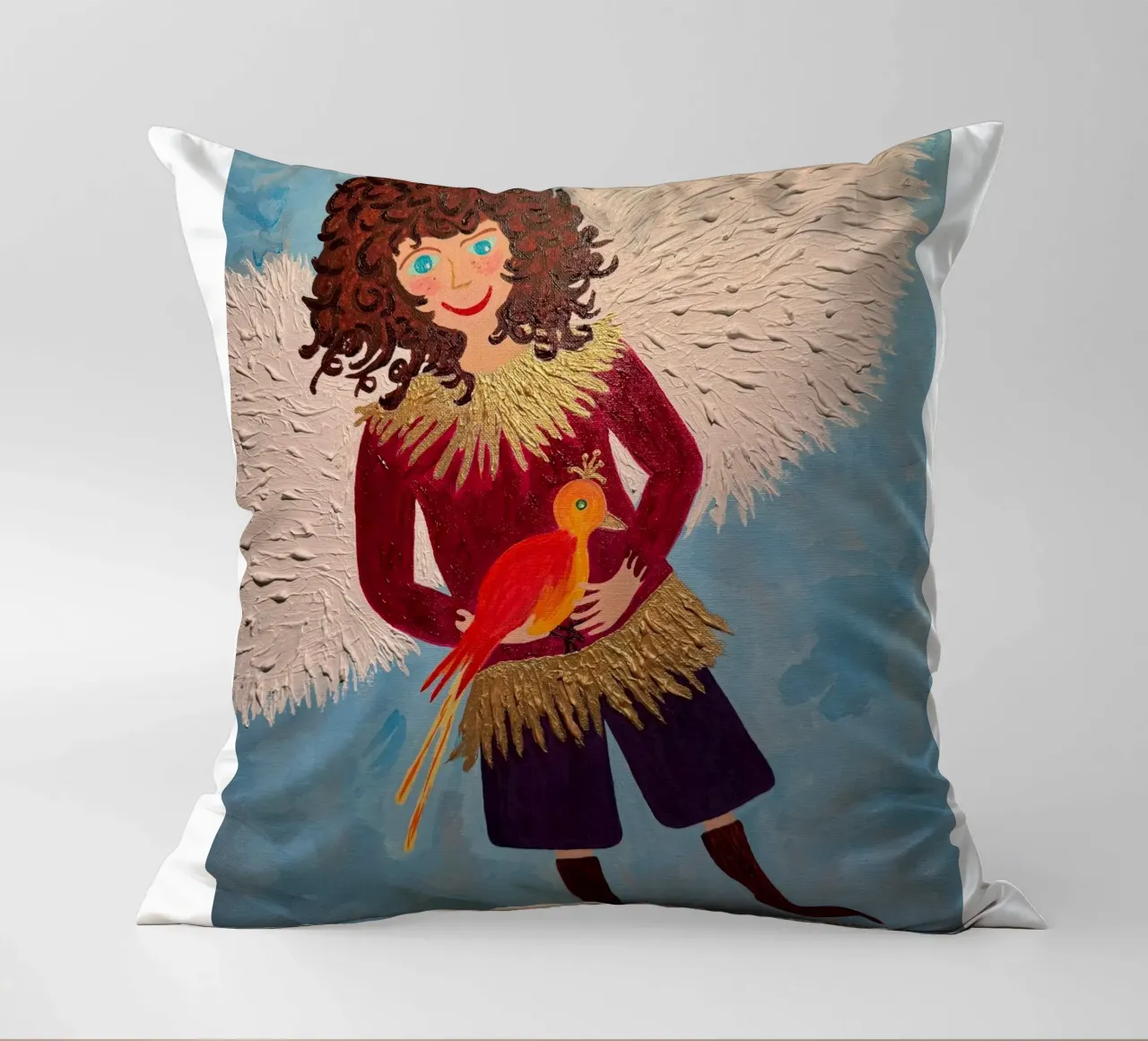 L'angelo custode Raffaele cuscino da irenissima