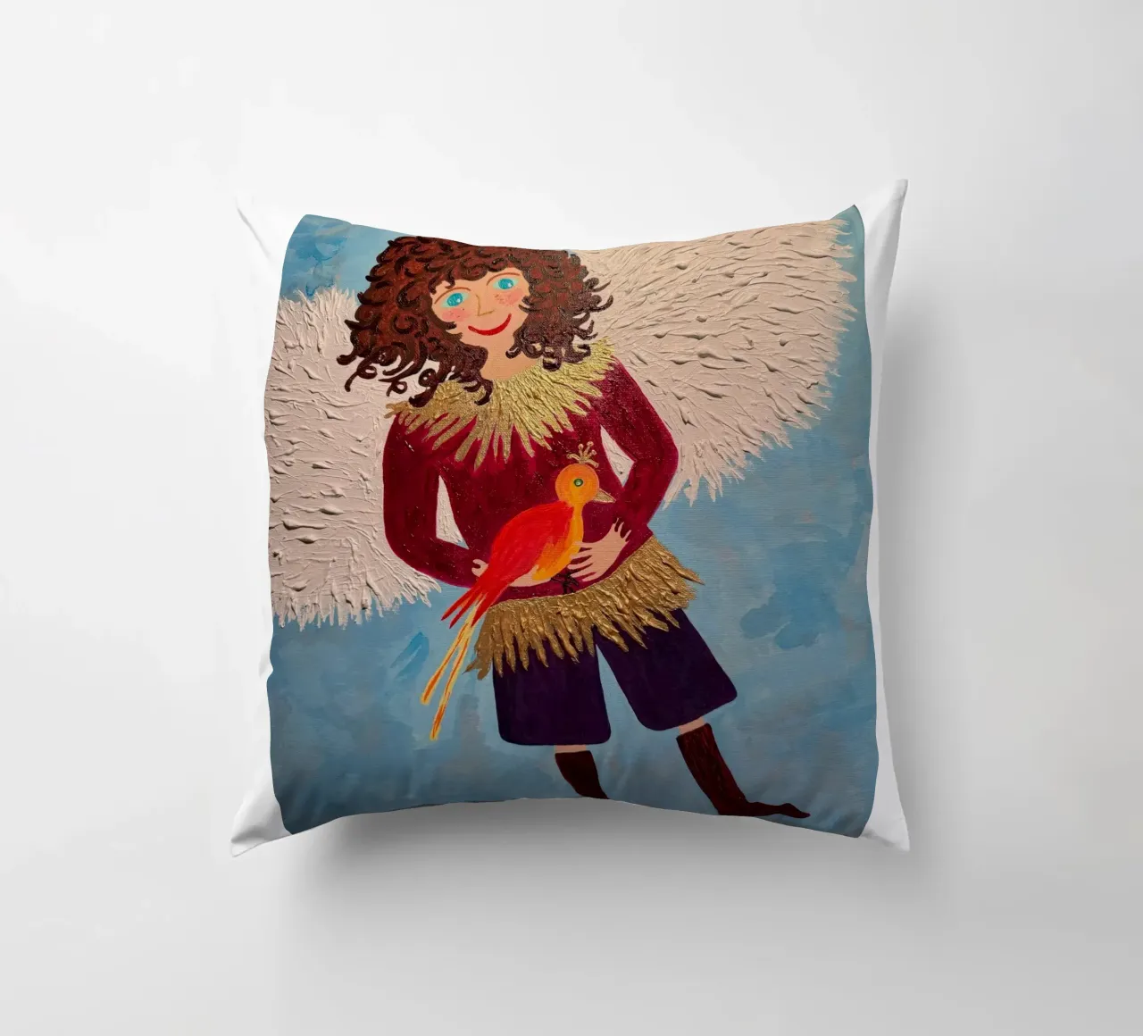 L'angelo custode Raffaele cuscino da irenissima