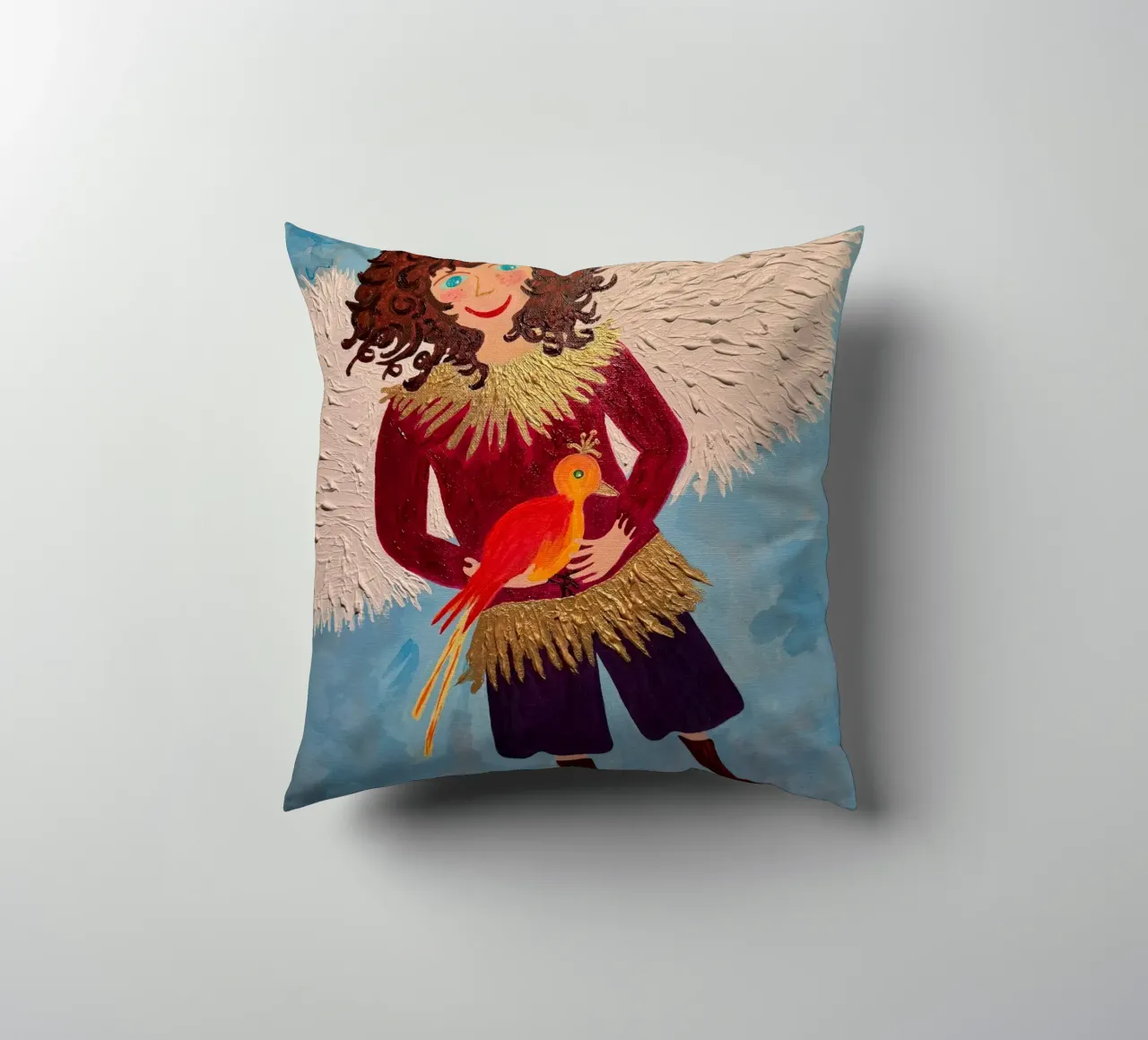 L'angelo custode Raffaele cuscino da irenissima