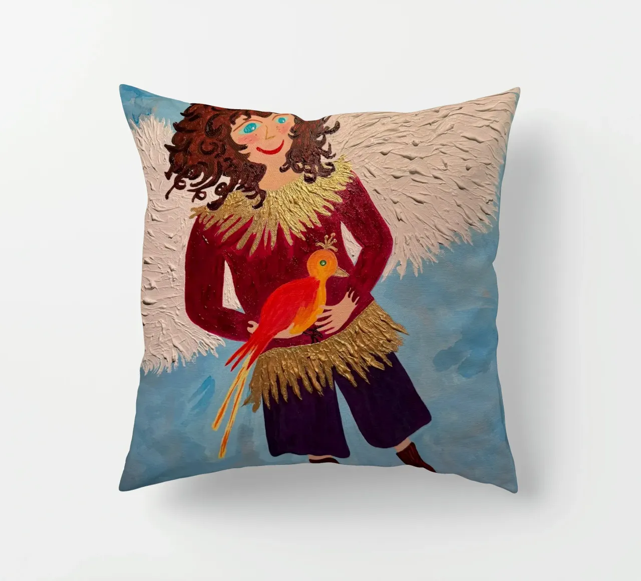 L'angelo custode Raffaele cuscino da irenissima