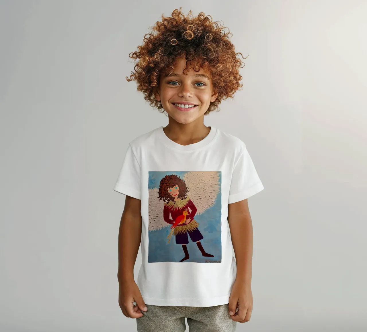 L'angelo custode Raffaele t-shirt bambini da irenissima