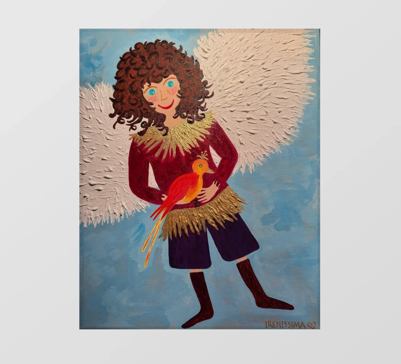 L'angelo custode Raffaele telo in pvc da irenissima