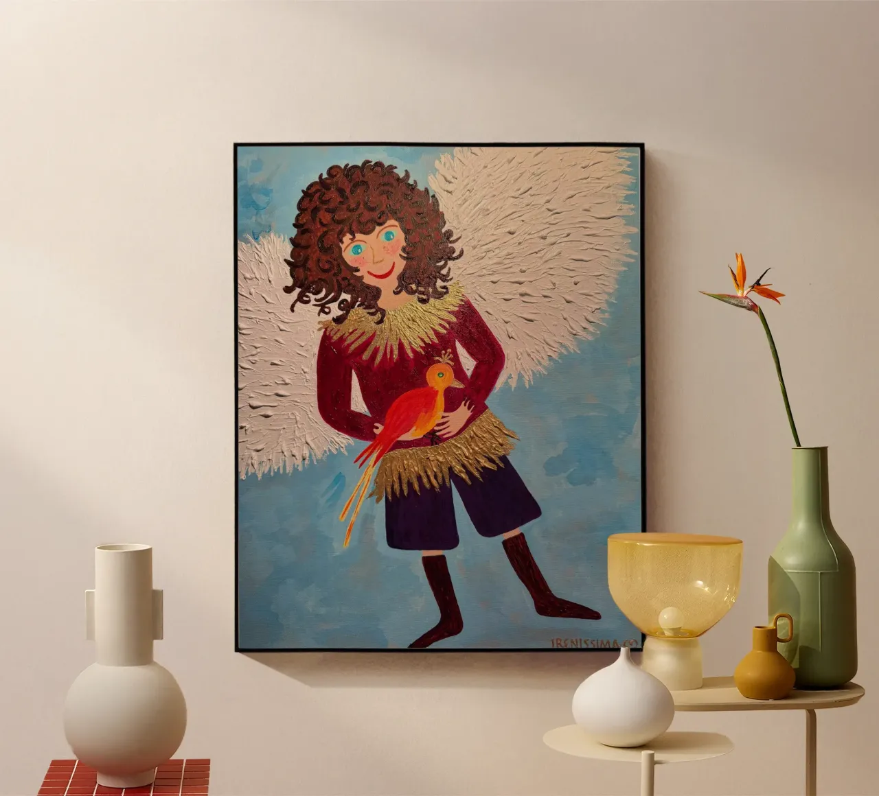 L'angelo custode Raffaele plexiglass da irenissima