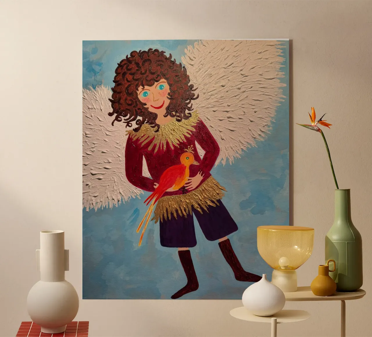 L'angelo custode Raffaele plexiglass da irenissima