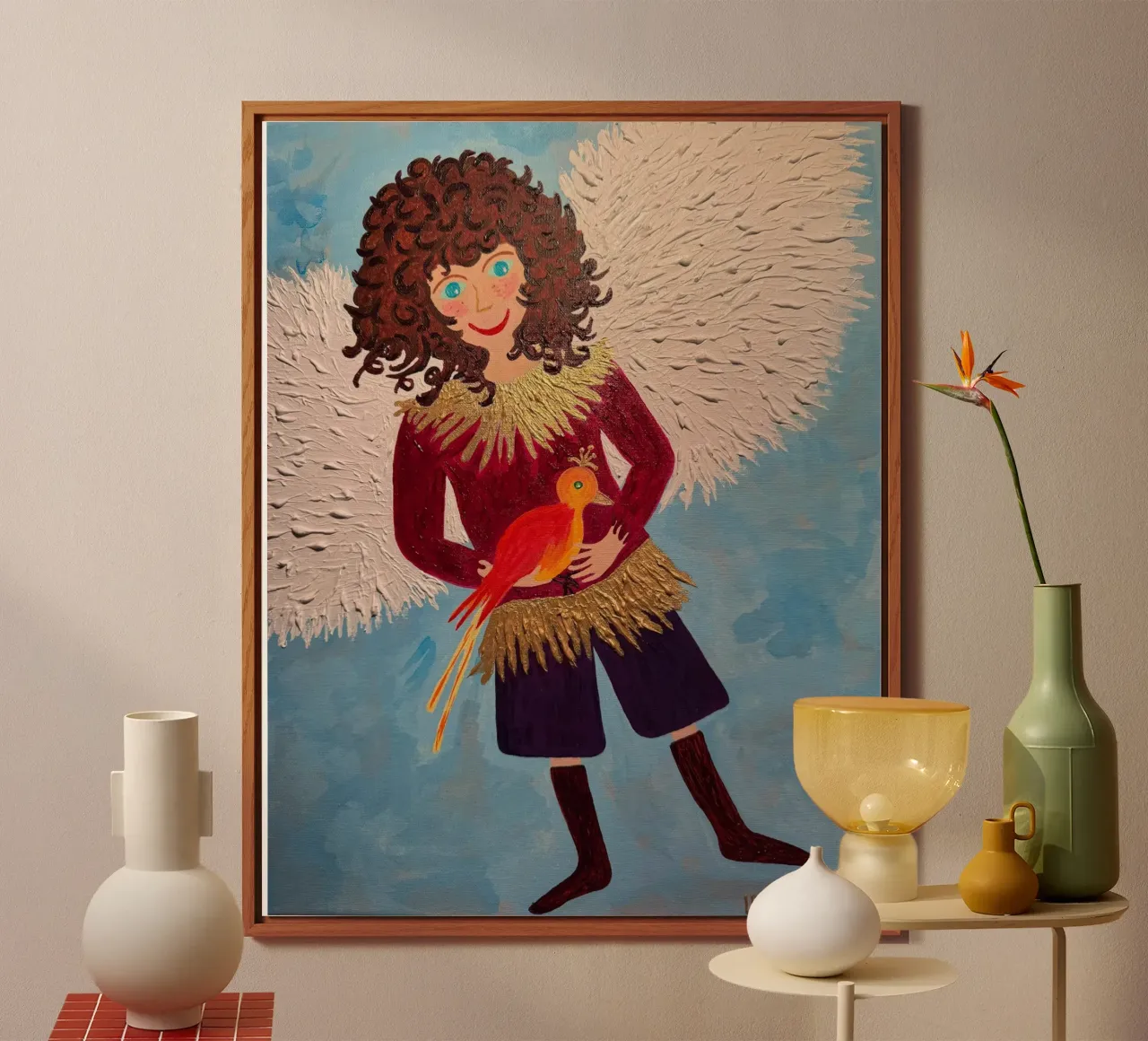 L'angelo custode Raffaele alluminio dibond da irenissima