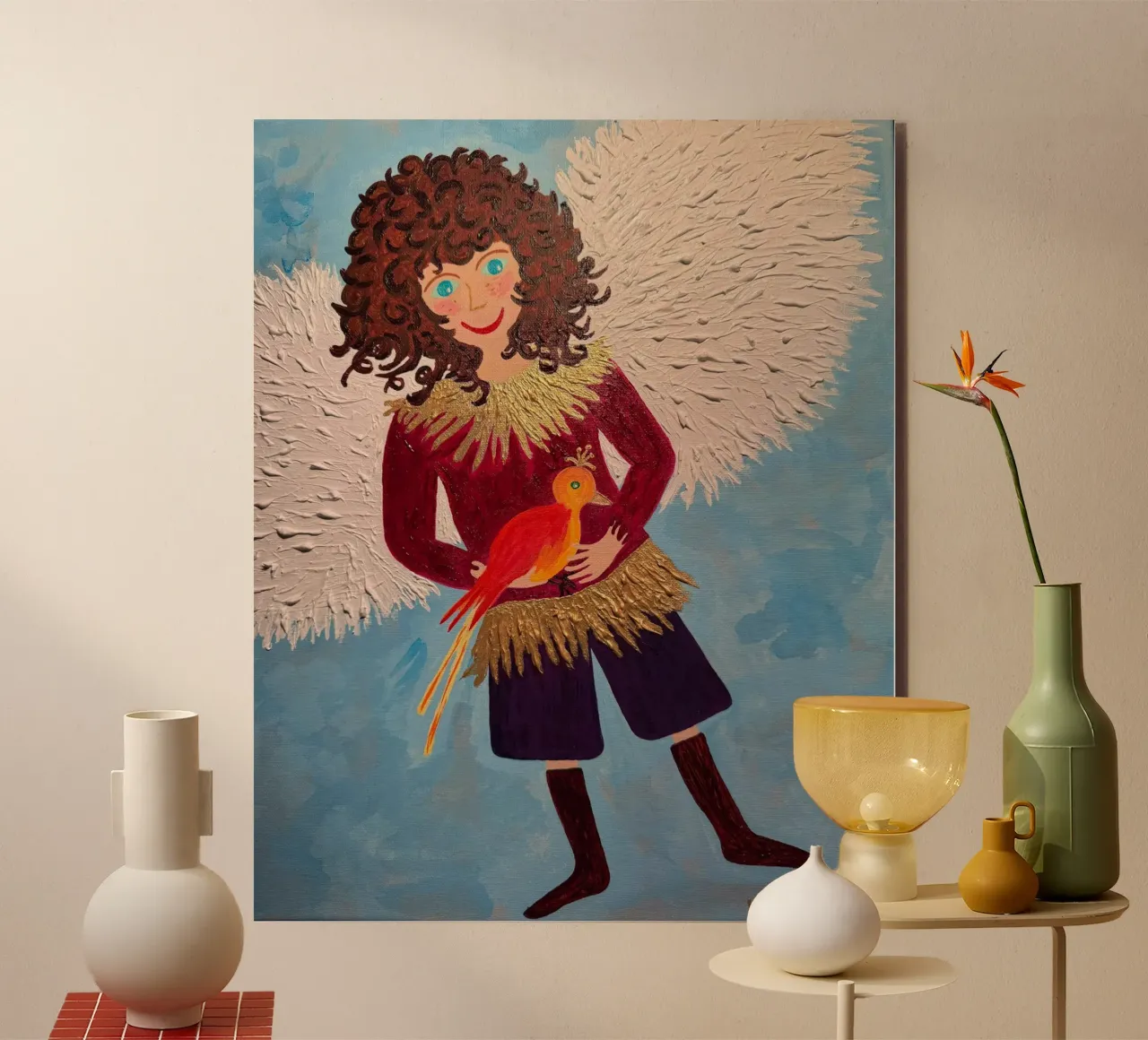 L'angelo custode Raffaele alluminio dibond da irenissima