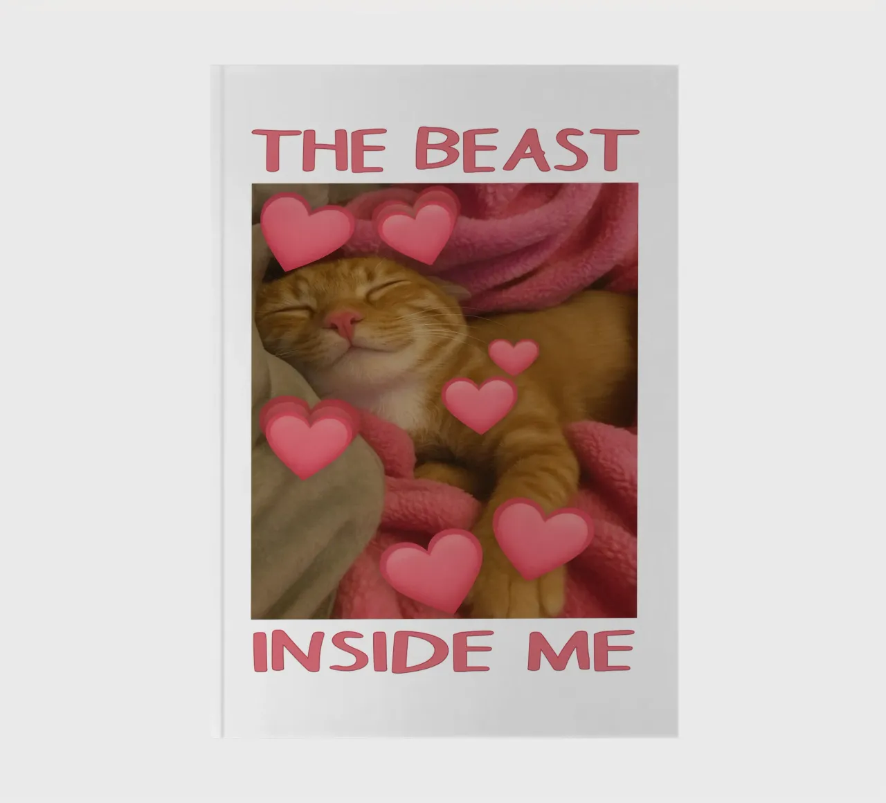 he beast inside me Funny Cat notebook by the gondals
