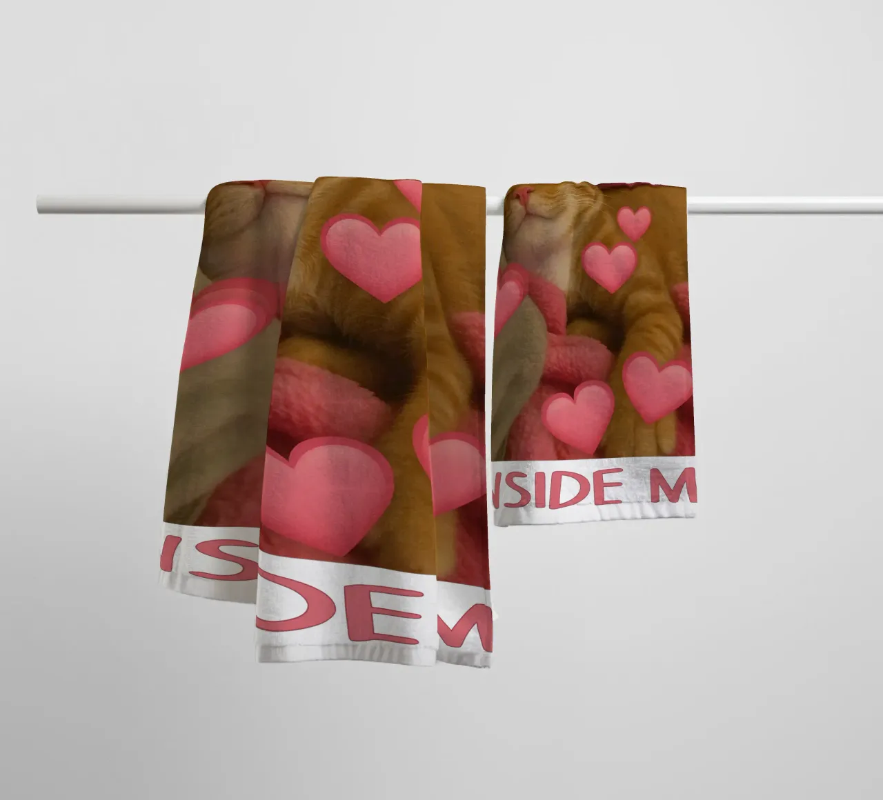 he beast inside me Funny Cat towel by the gondals
