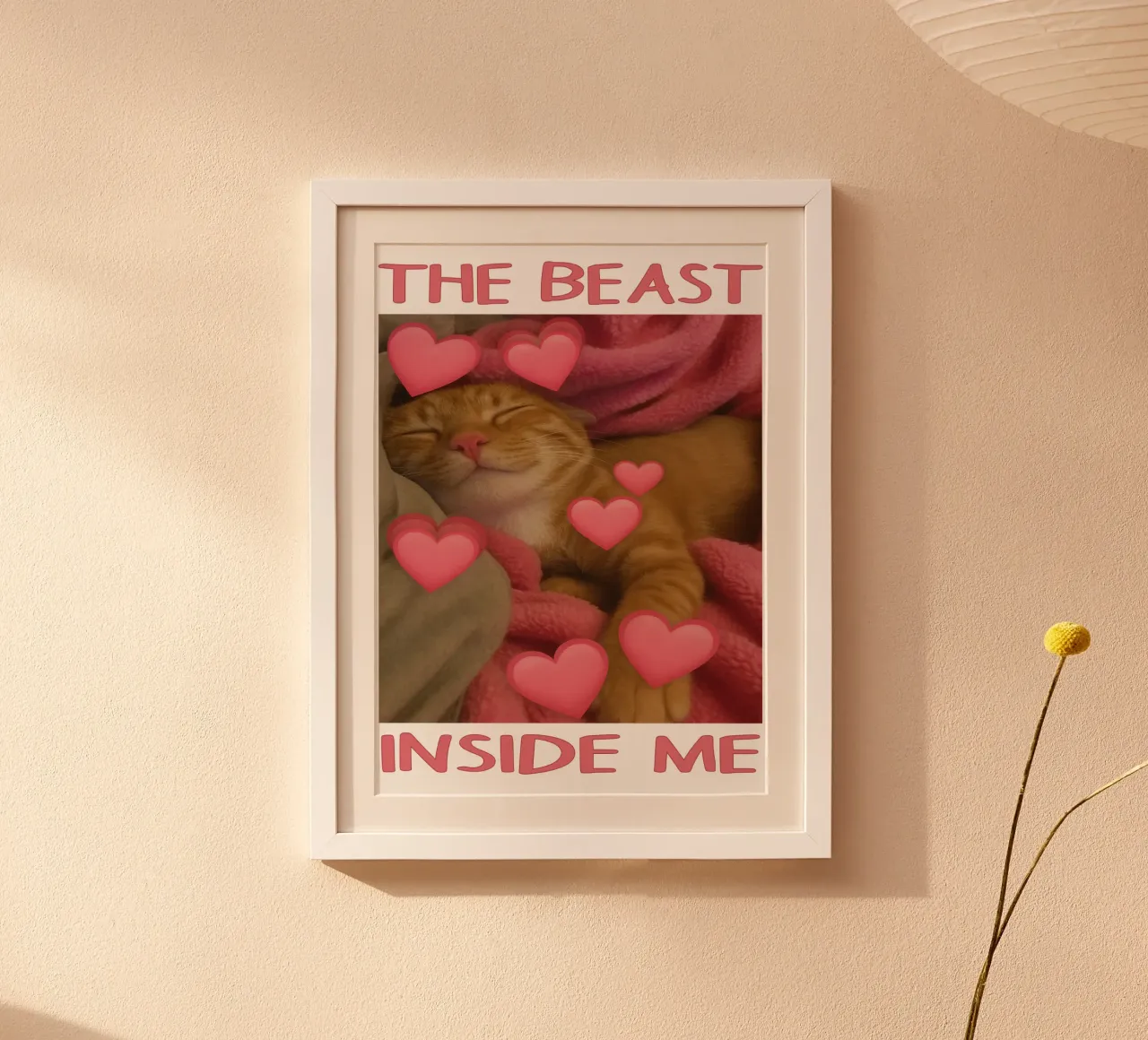 he beast inside me Funny Cat hahnemühle by the gondals