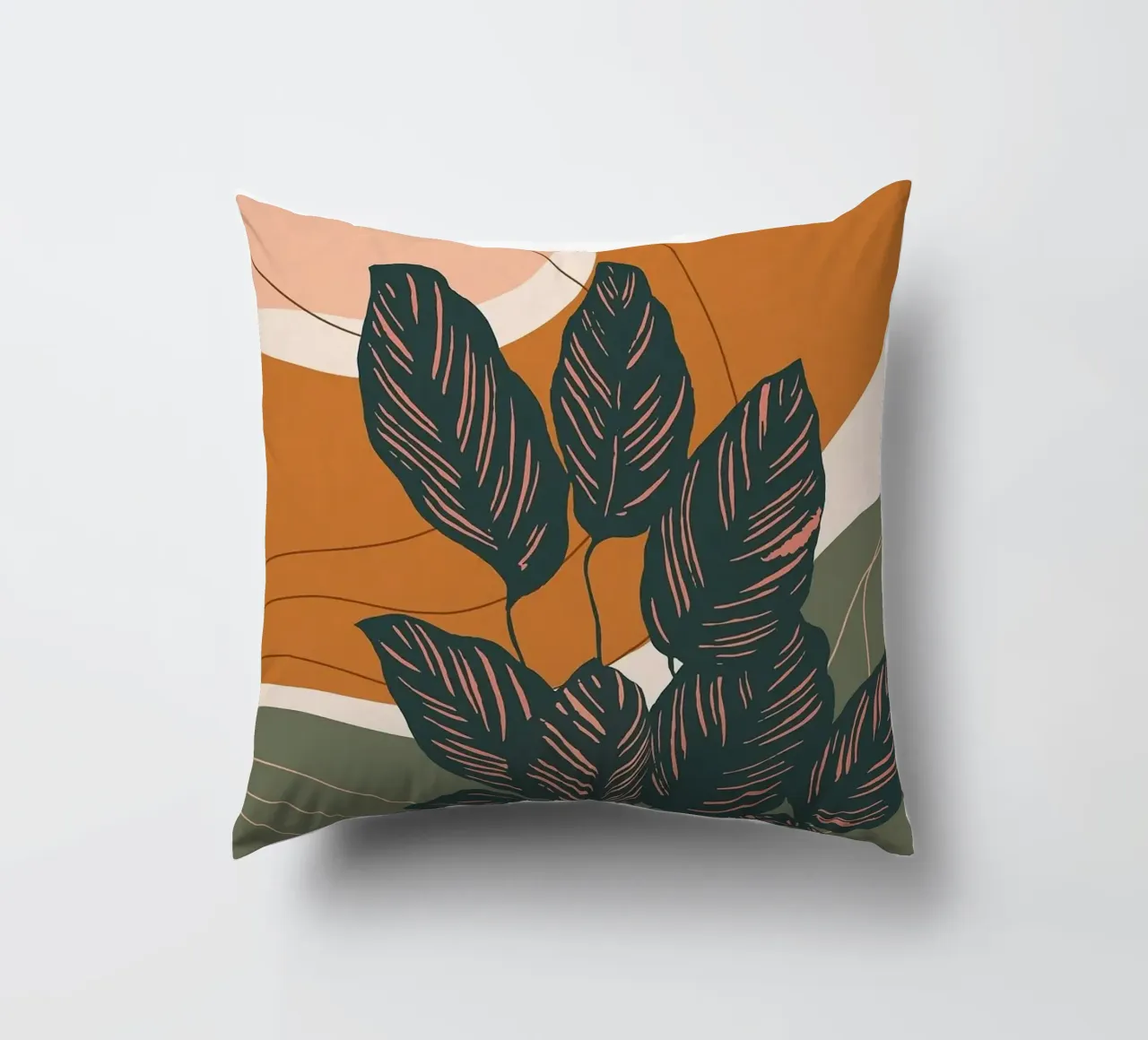 Arte botanica astratta cuscino da Abstract Botanical Art