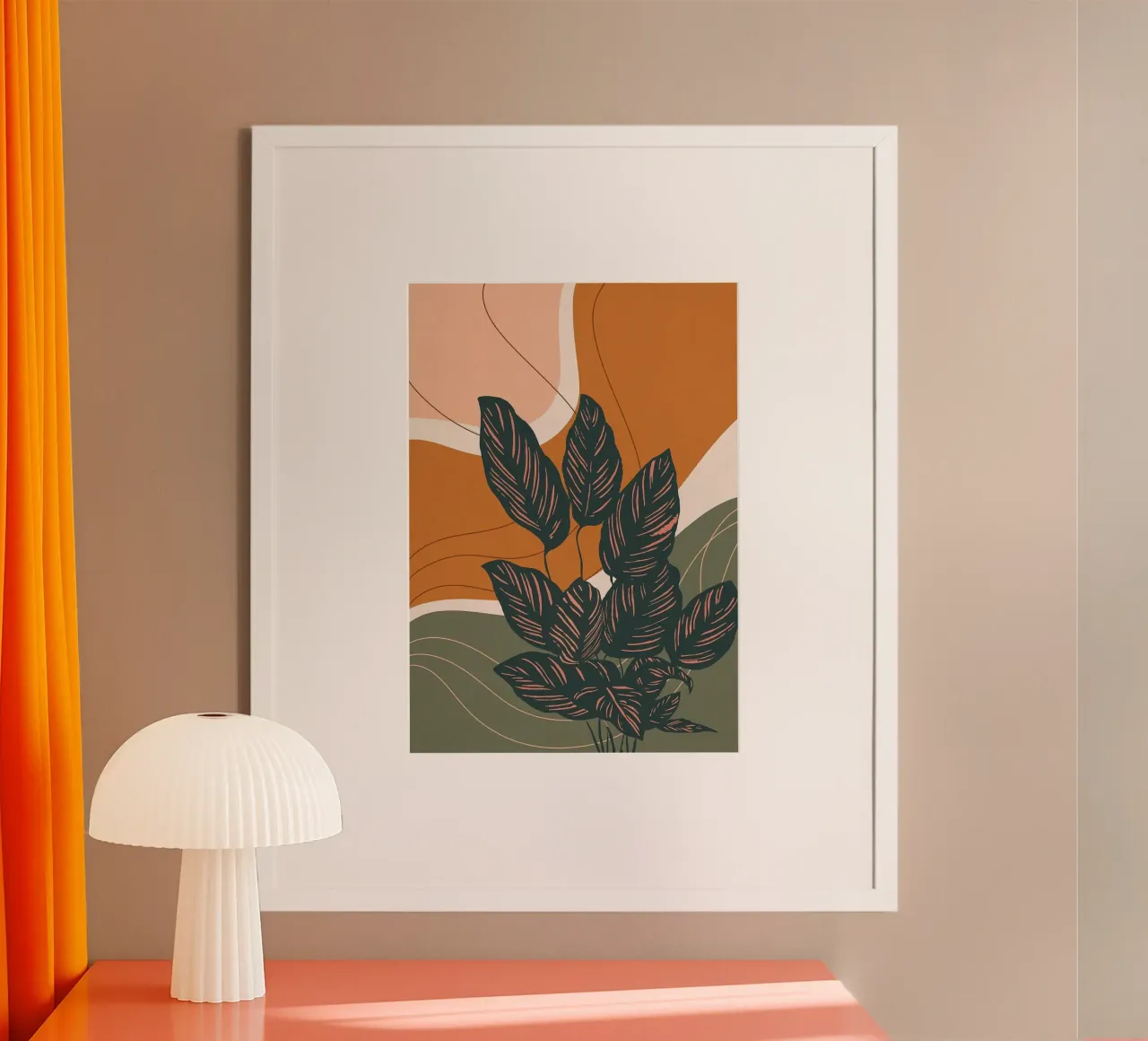 Arte botanica astratta poster da Abstract Botanical Art