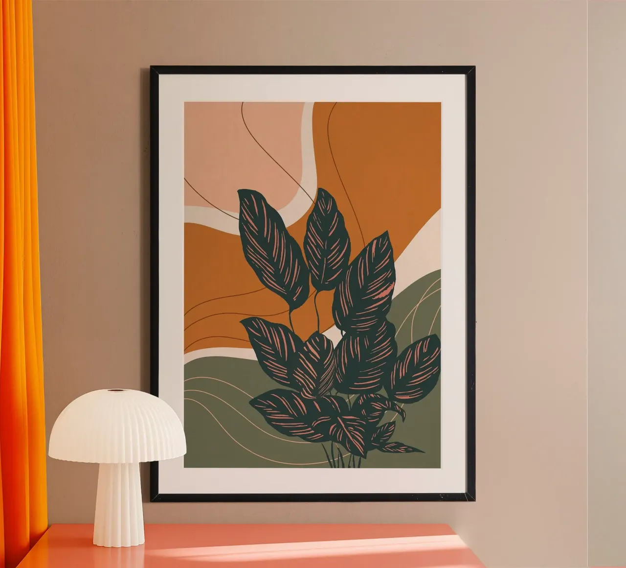 Arte botanica astratta poster da Abstract Botanical Art
