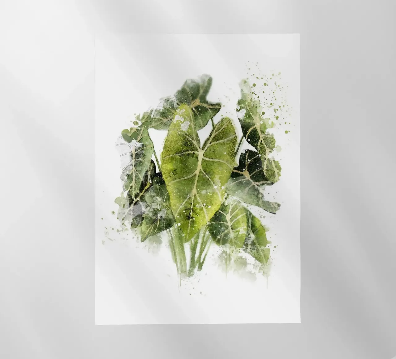 Pianta di filodendro pellicola backlit da Abstract Botanical Art