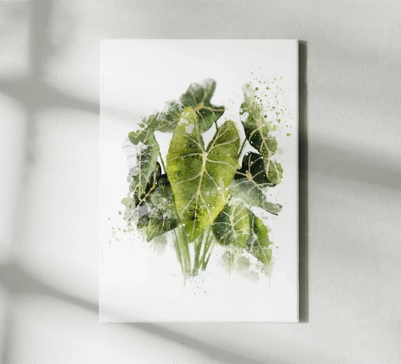Pianta di filodendro tela con Cornice a cassetta da Abstract Botanical Art