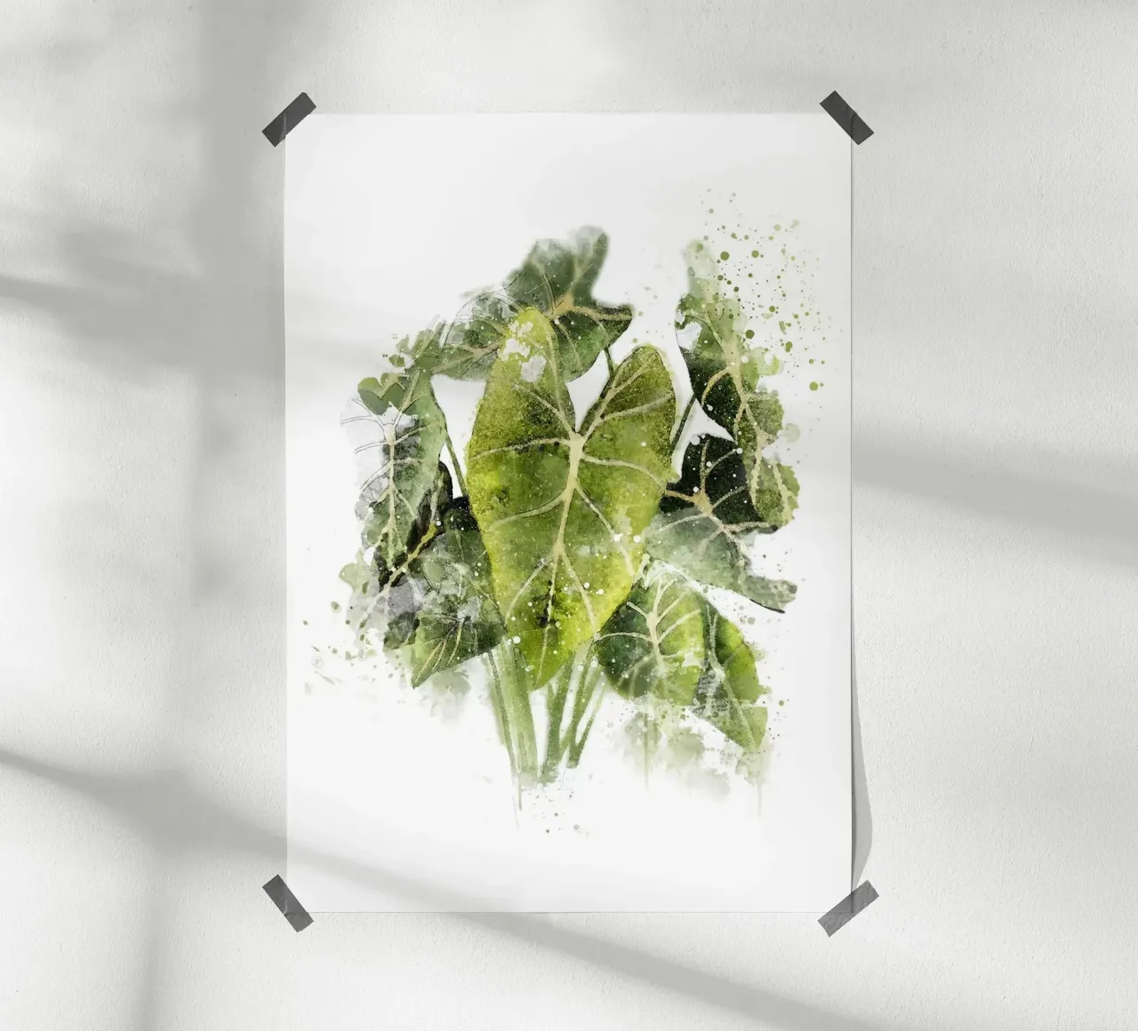Pianta di filodendro poster da Abstract Botanical Art