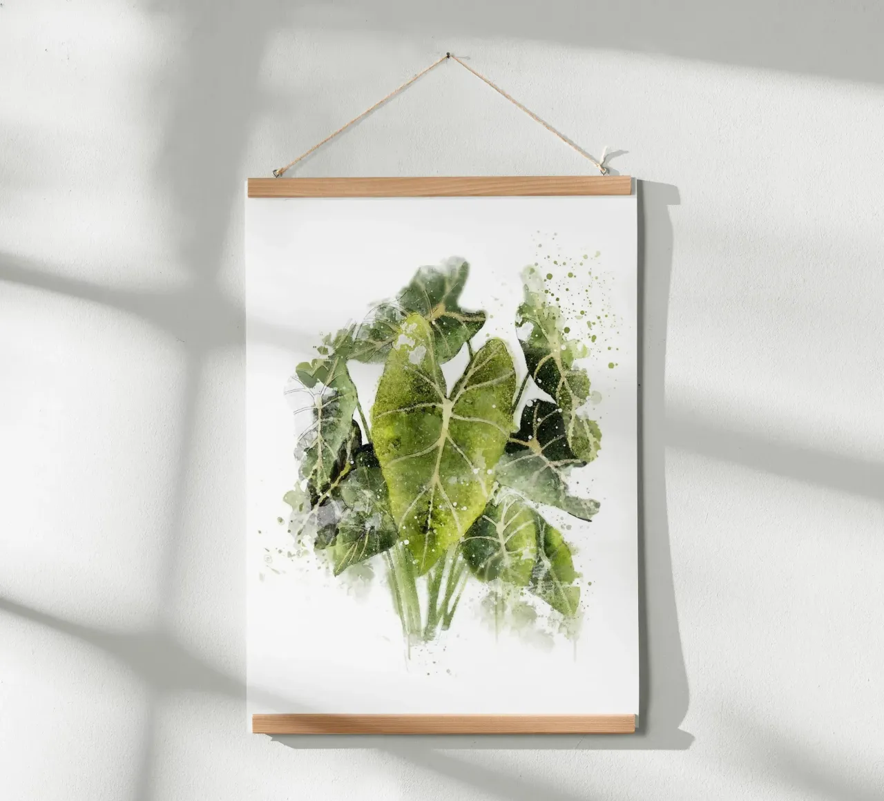 Pianta di filodendro poster da Abstract Botanical Art