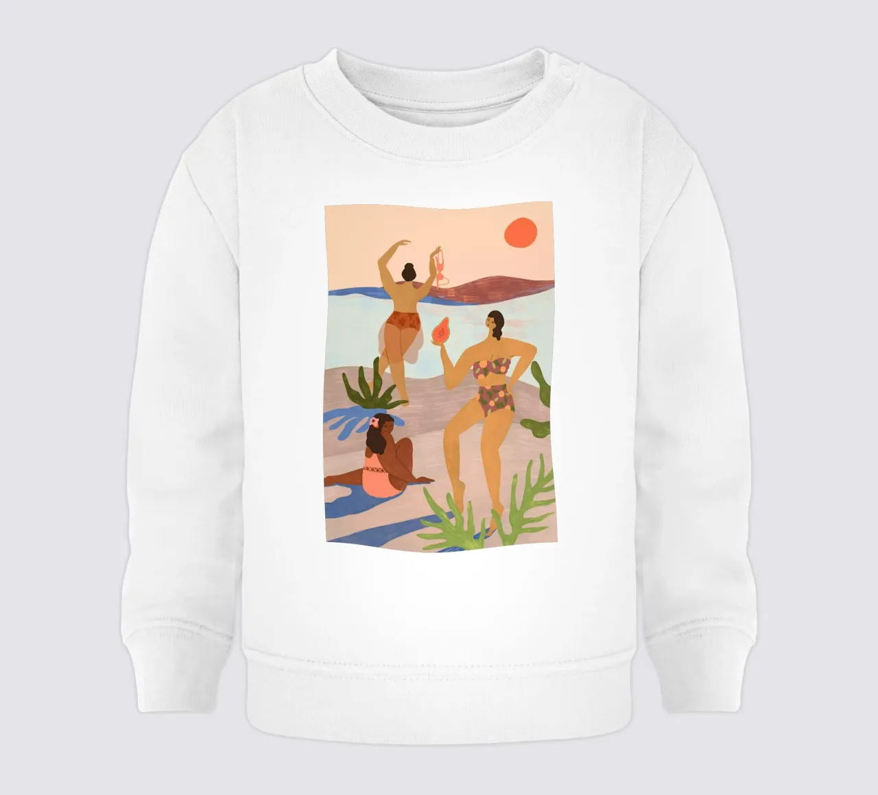 A Day at the Beach felpa neonato da Arty Guava