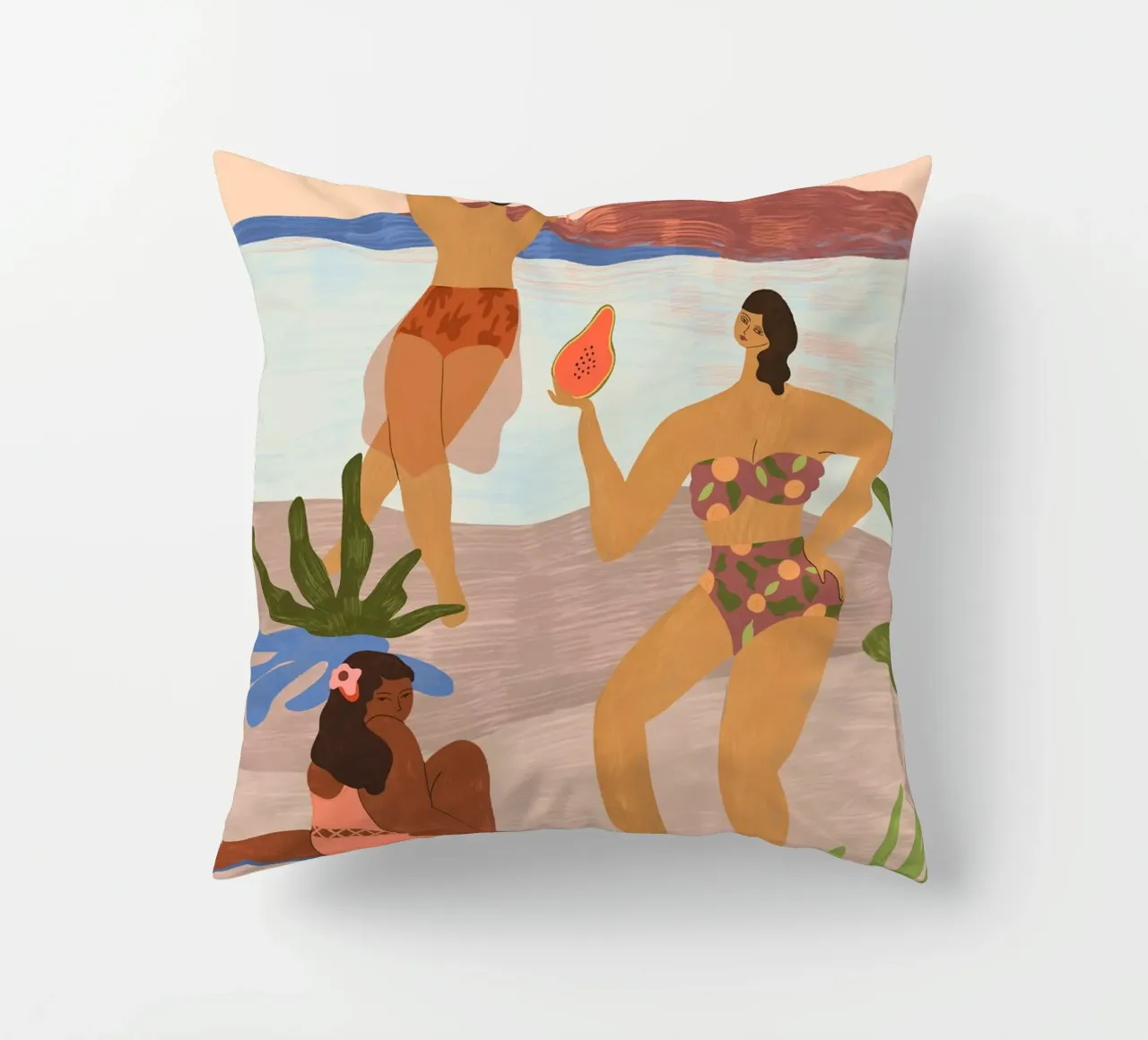 A Day at the Beach cuscino da Arty Guava