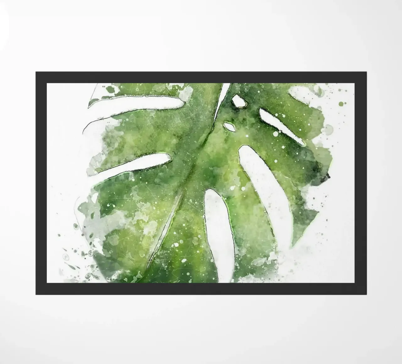 Foglie astratte di Monstera zerbino da Abstract Botanical Art