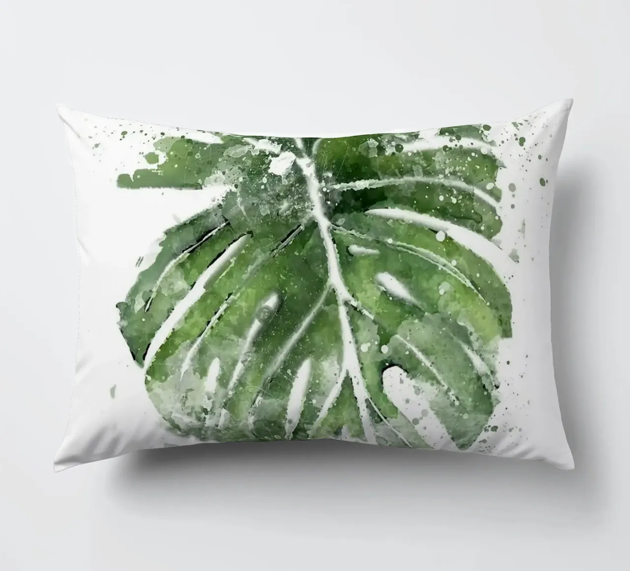 Foglie astratte di Monstera cuscino da Abstract Botanical Art