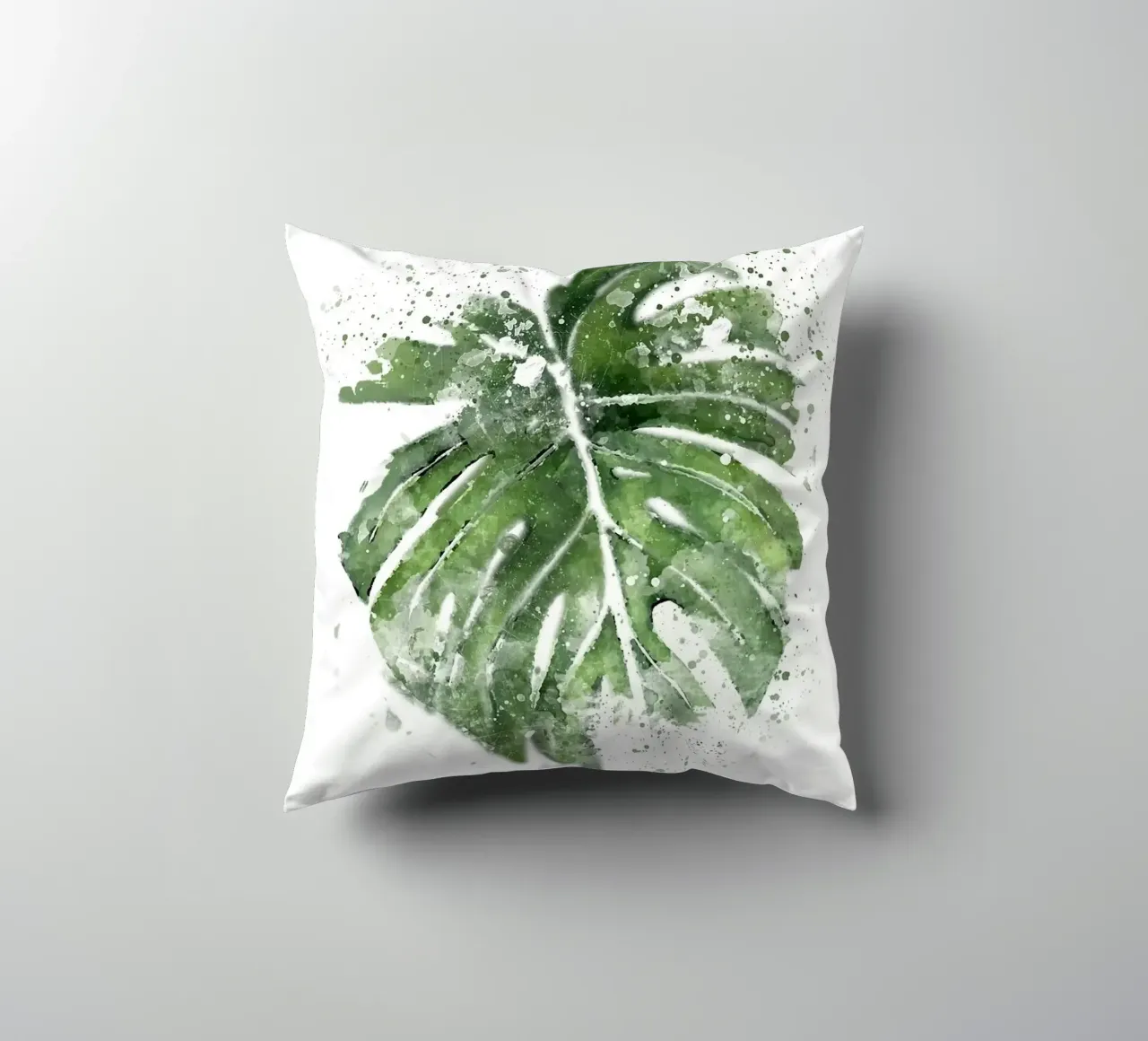 Foglie astratte di Monstera cuscino da Abstract Botanical Art