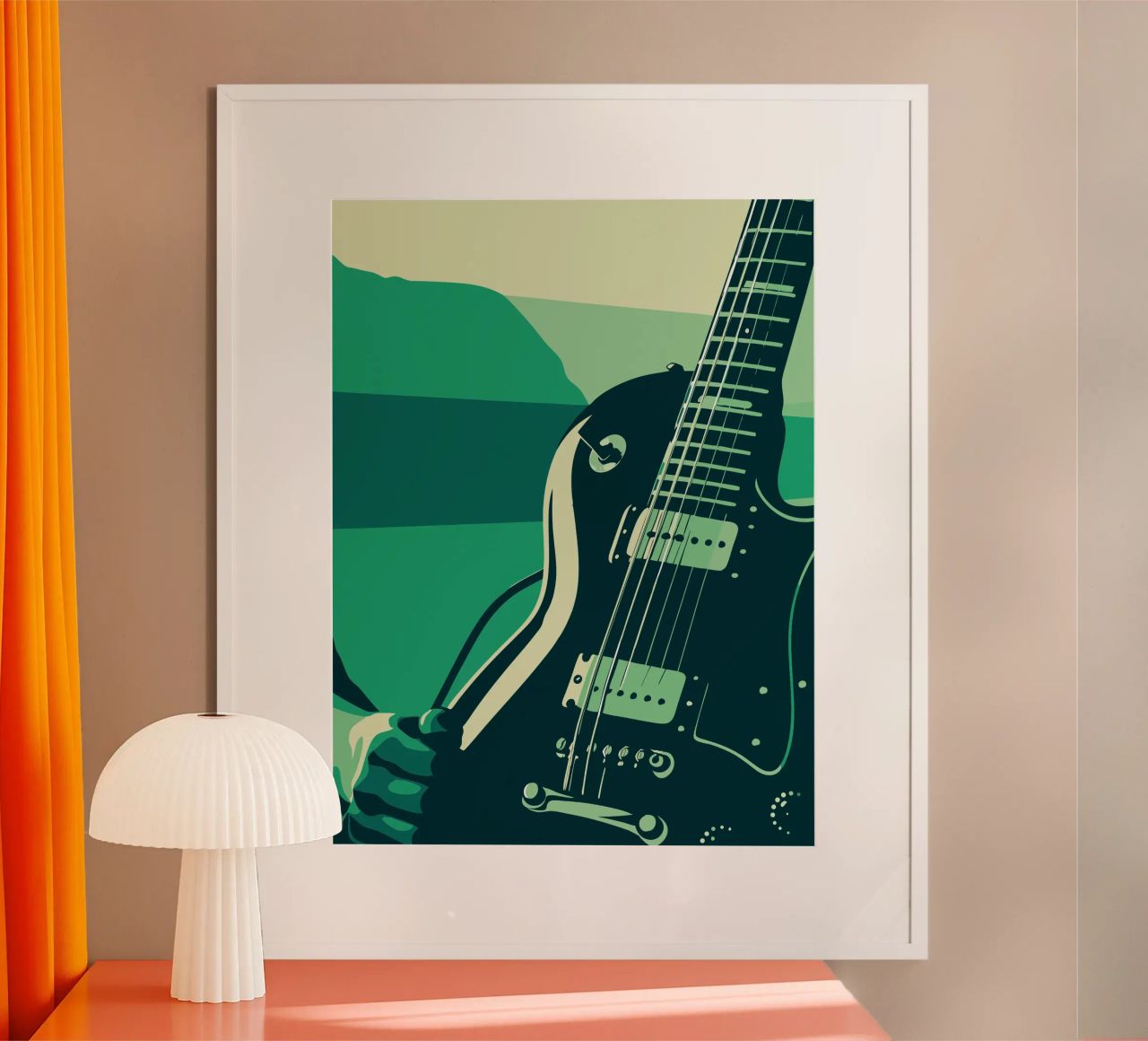 Rockgitarre Poster von MUSIC EDITION