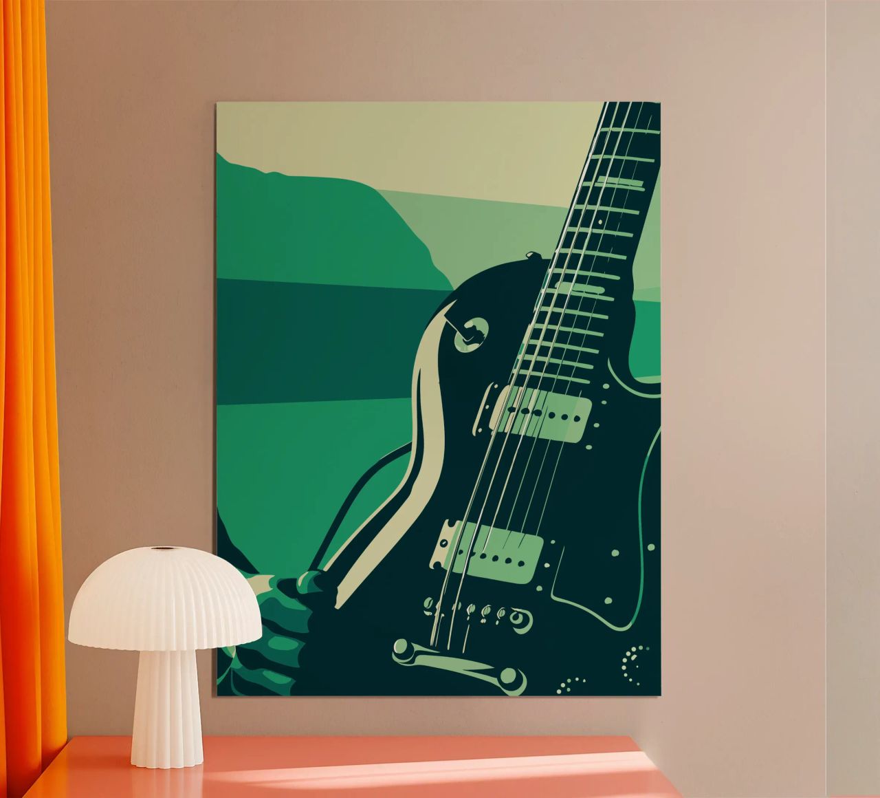 Rockgitarre Poster von MUSIC EDITION