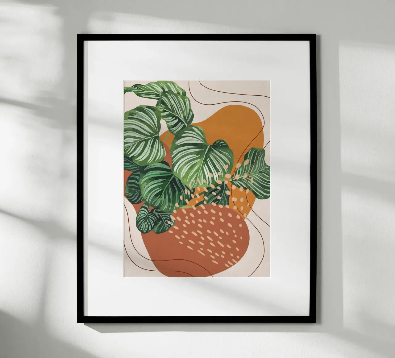 Abstract Monstera Leaves hahnemühle by Abstract Botanical Art