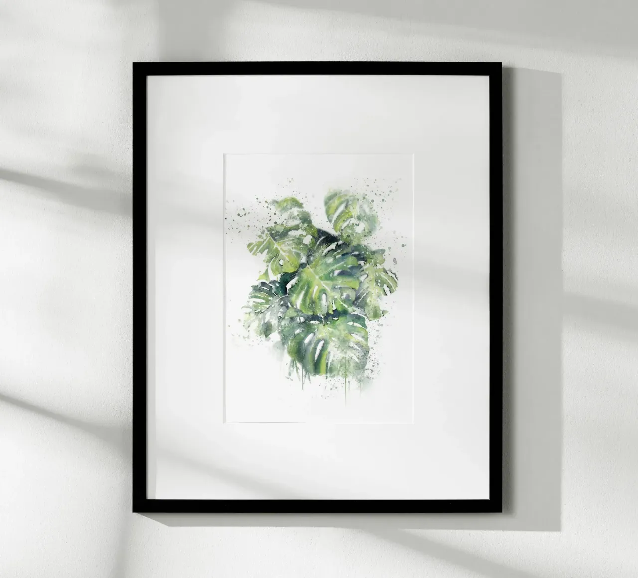 Foglie astratte di Monstera poster da Abstract Botanical Art