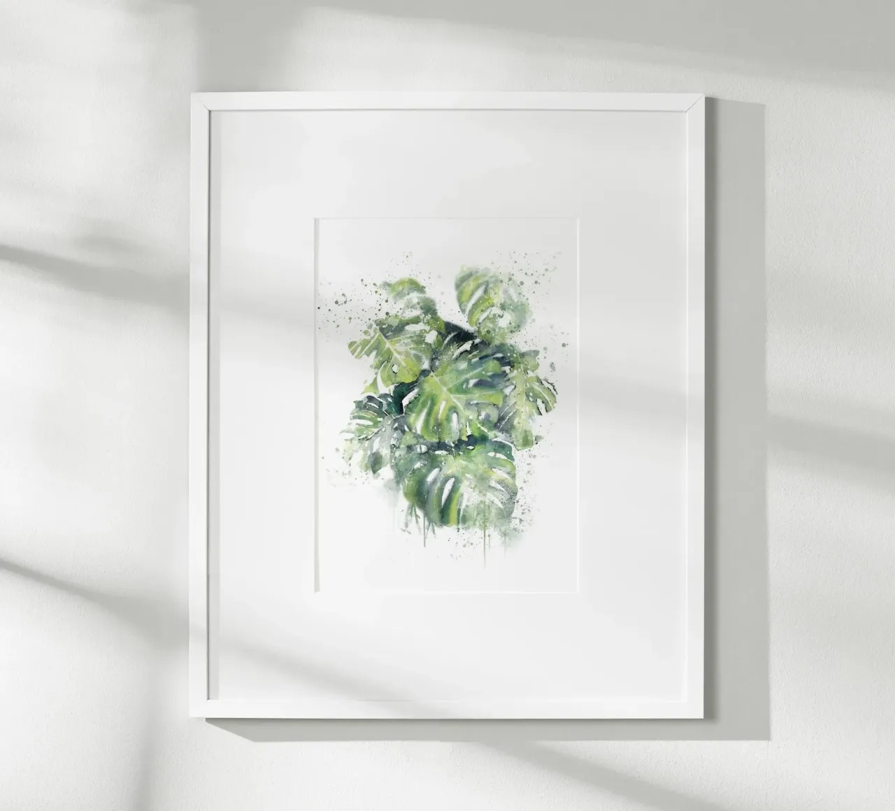 Foglie astratte di Monstera poster da Abstract Botanical Art