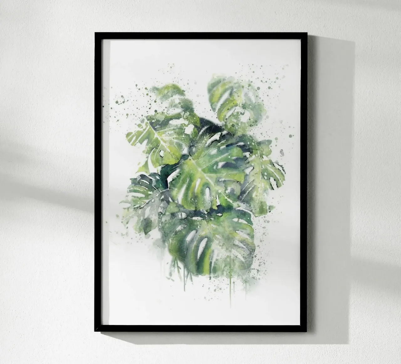 Foglie astratte di Monstera poster da Abstract Botanical Art
