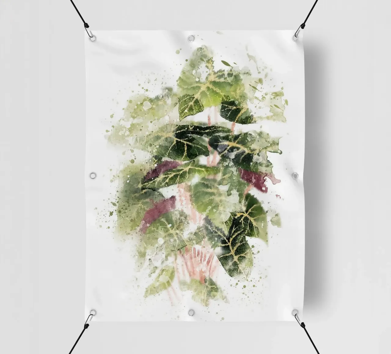 Pianta di filodendro telo in pvc da Abstract Botanical Art