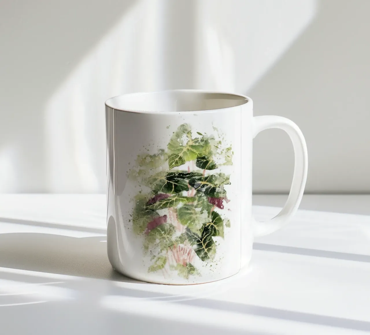 Pianta di filodendro tazza in ceramica da Abstract Botanical Art