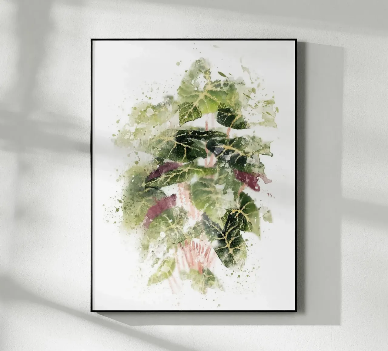 Pianta di filodendro plexiglass da Abstract Botanical Art