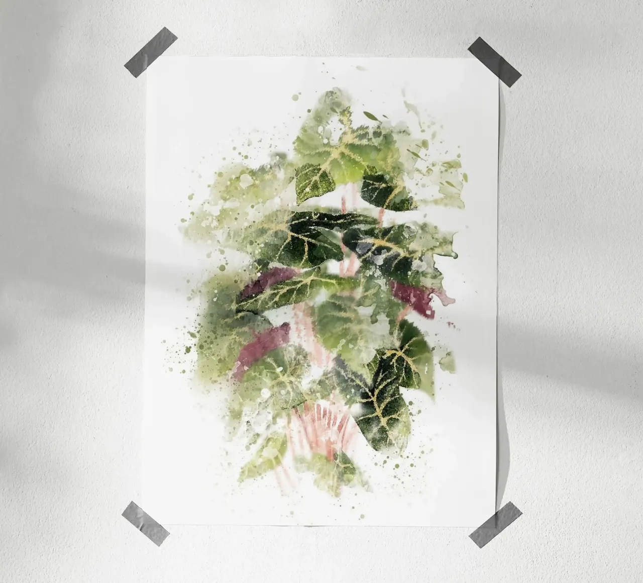 Pianta di filodendro carta hahnemühle da Abstract Botanical Art