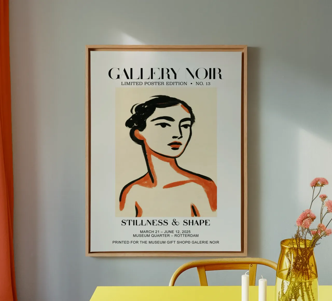 Gallery Noir No 13 tela con Cornice a cassetta da treechild