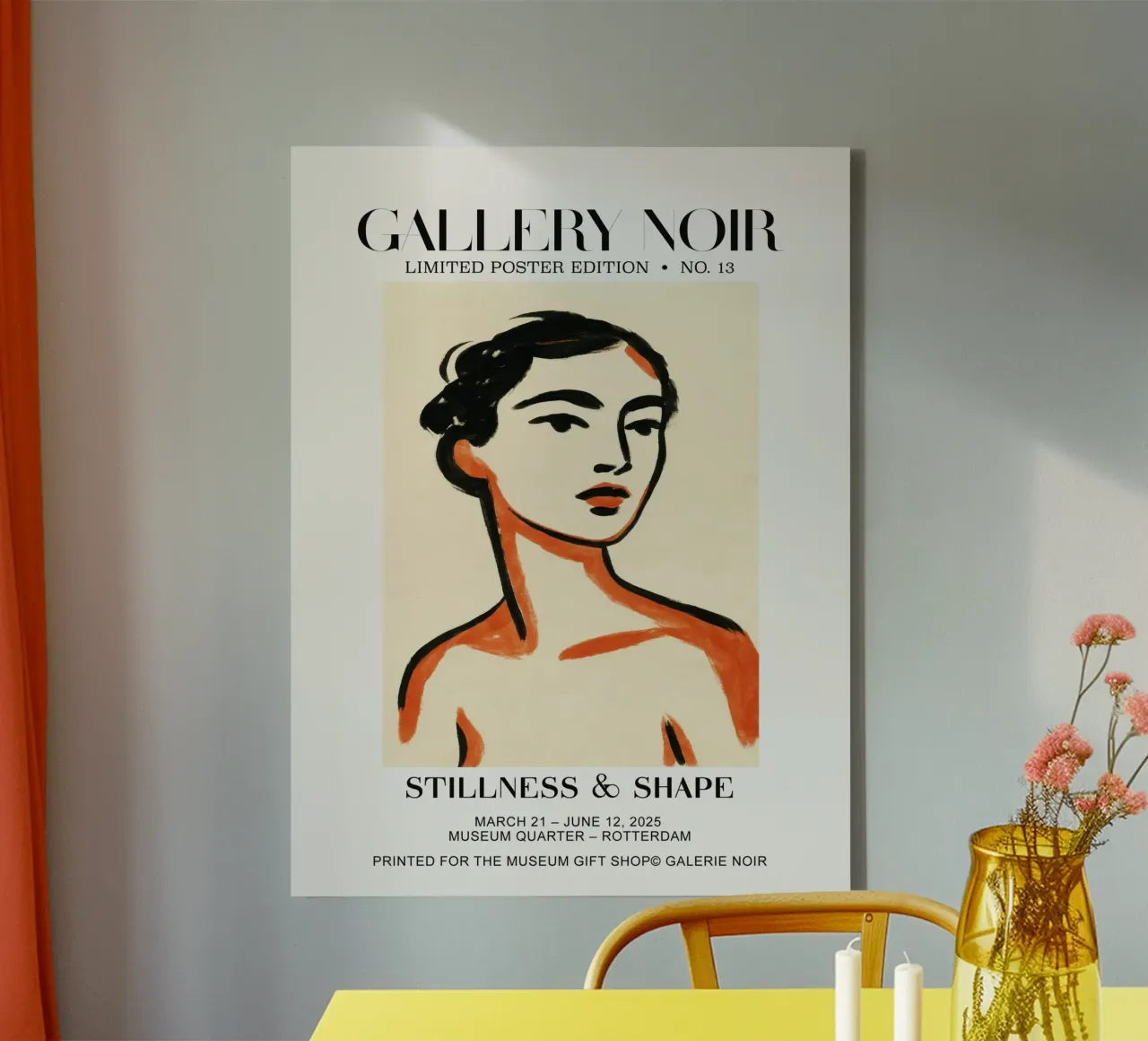 Gallery Noir No 13 tela con Cornice a cassetta da treechild