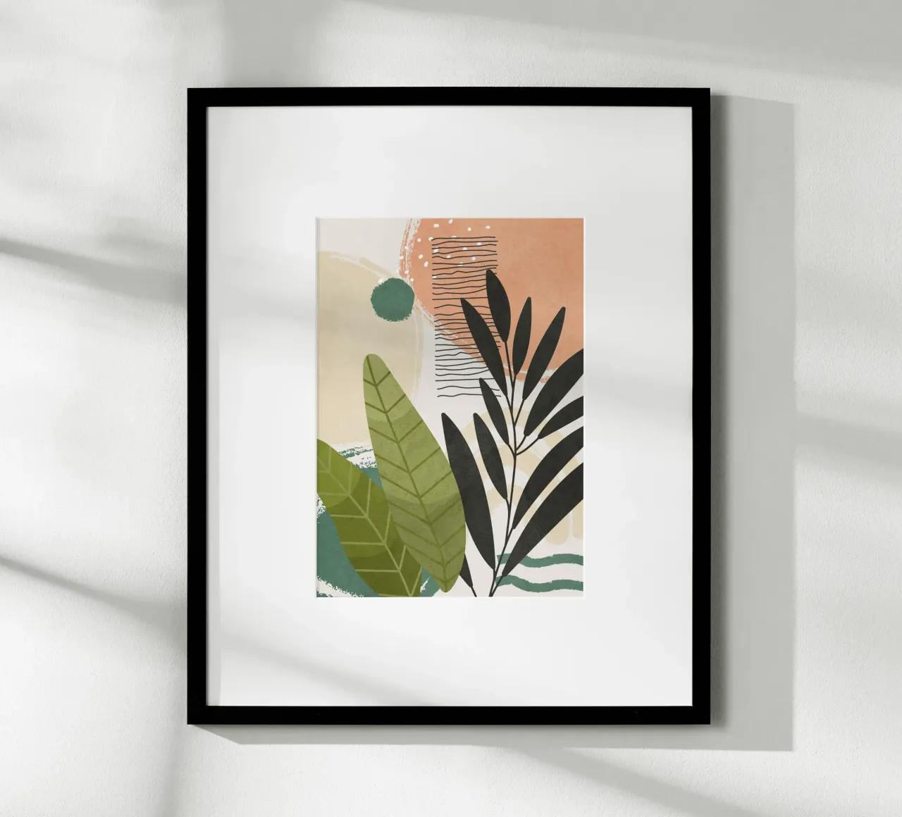Elegant Shapes 3 poster con telaio in plastica da cityart