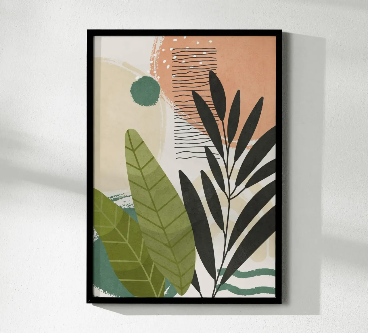 Elegant Shapes 3 poster con telaio in plastica da cityart