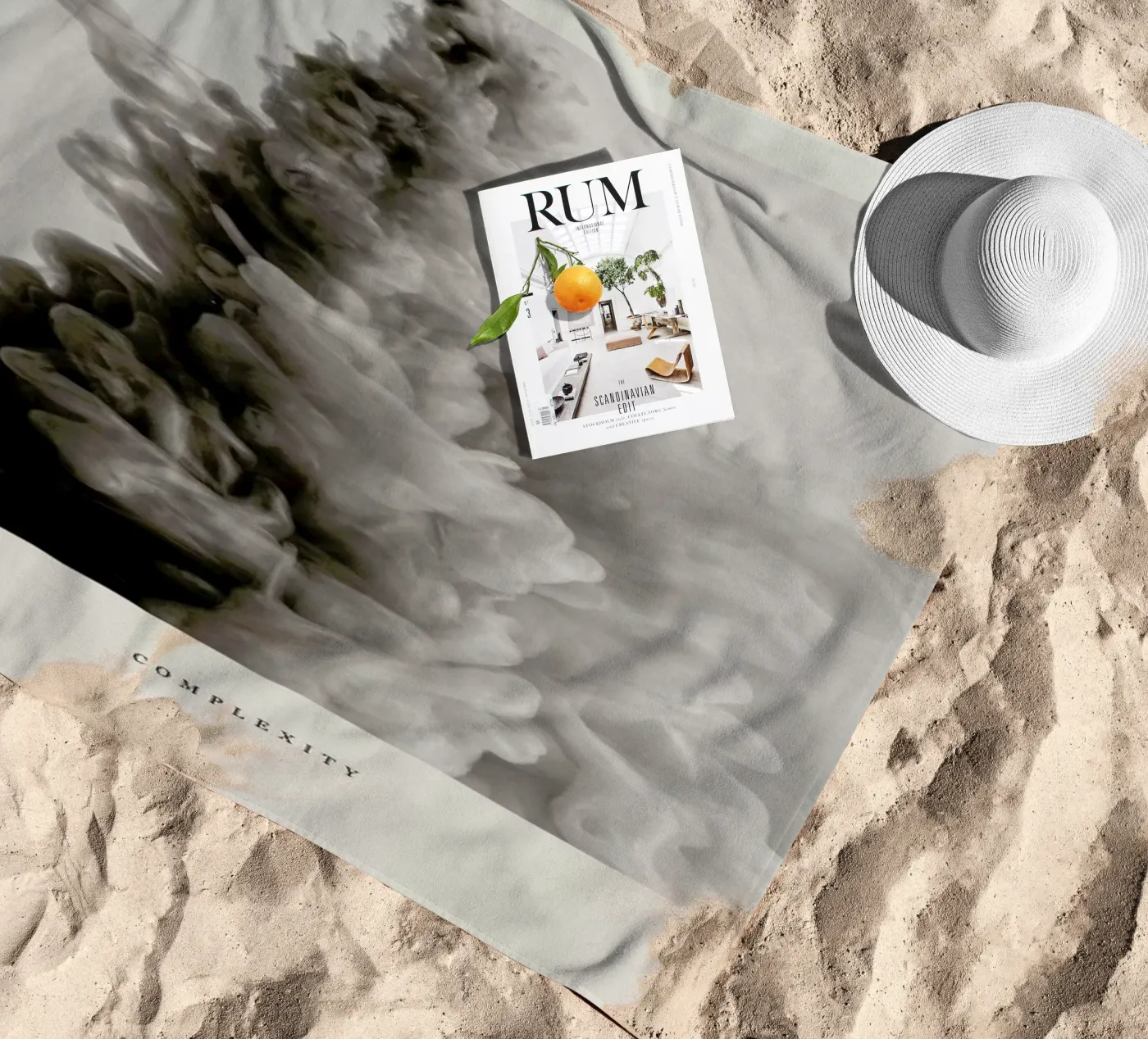 Complexity beach towel by Graphite