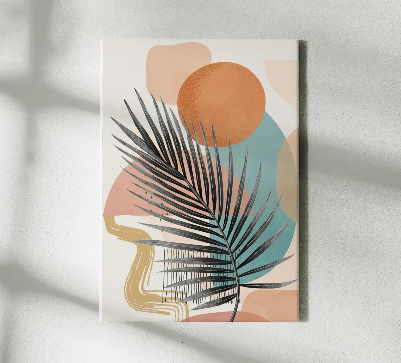 Elegant Shapes 4 canvas met Baklijst van cityart