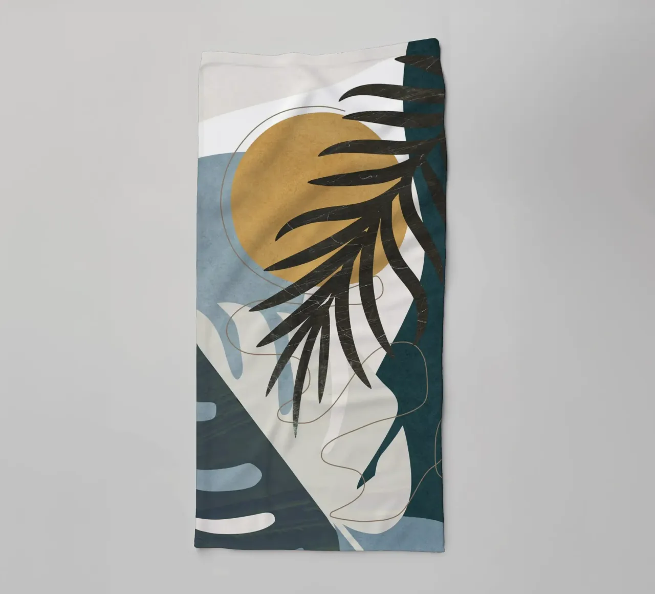 Abstract Tropical Art II badhanddoek van cityart
