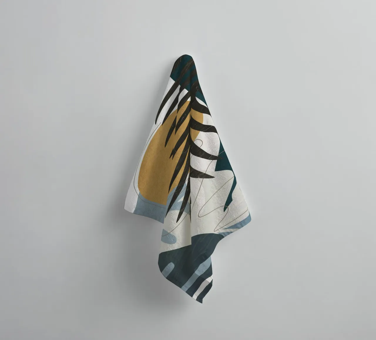 Abstract Tropical Art II badhanddoek van cityart