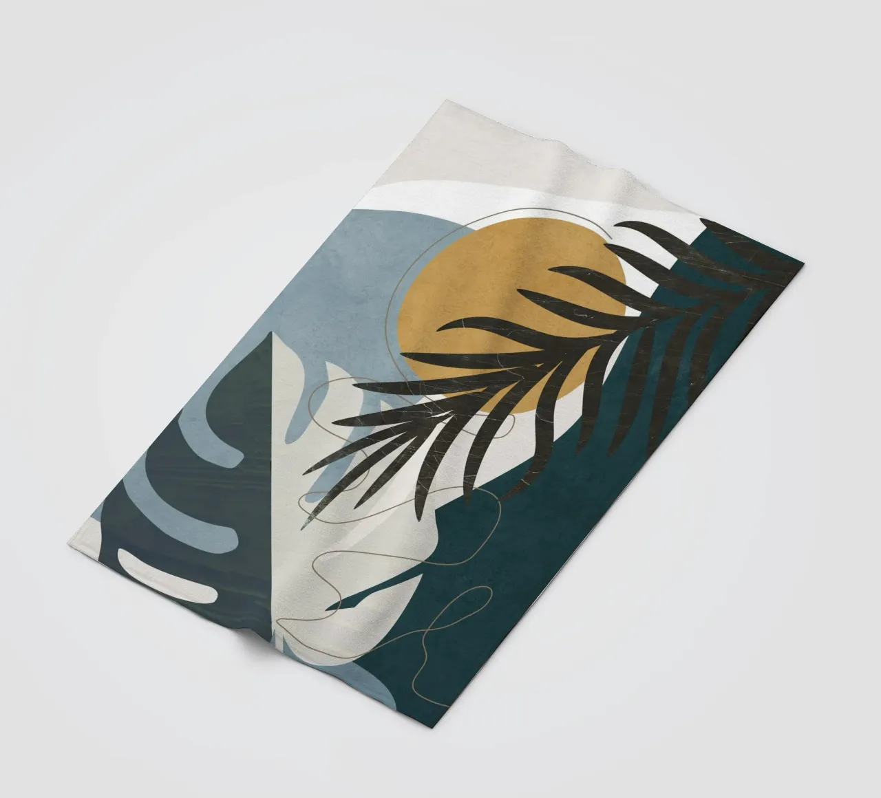 Abstract Tropical Art II coperta in pile da cityart