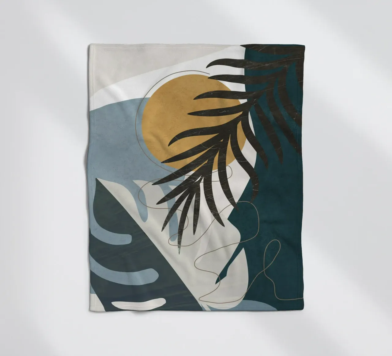 Abstract Tropical Art II coperta in pile da cityart