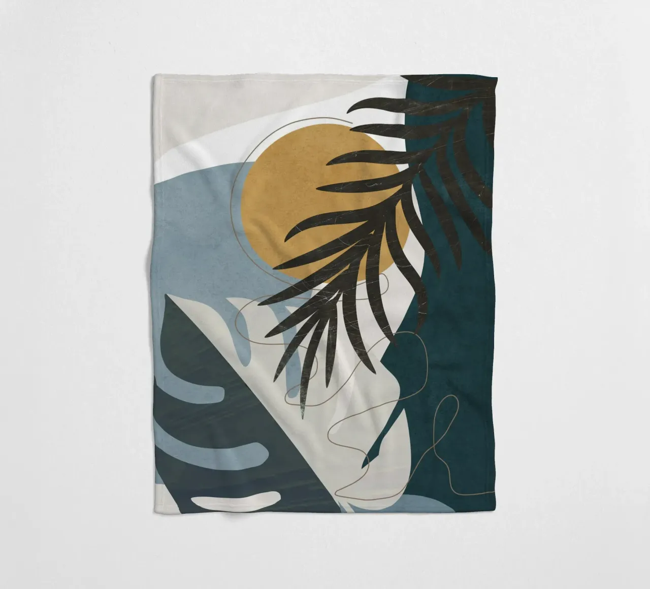 Abstract Tropical Art II coperta in pile da cityart