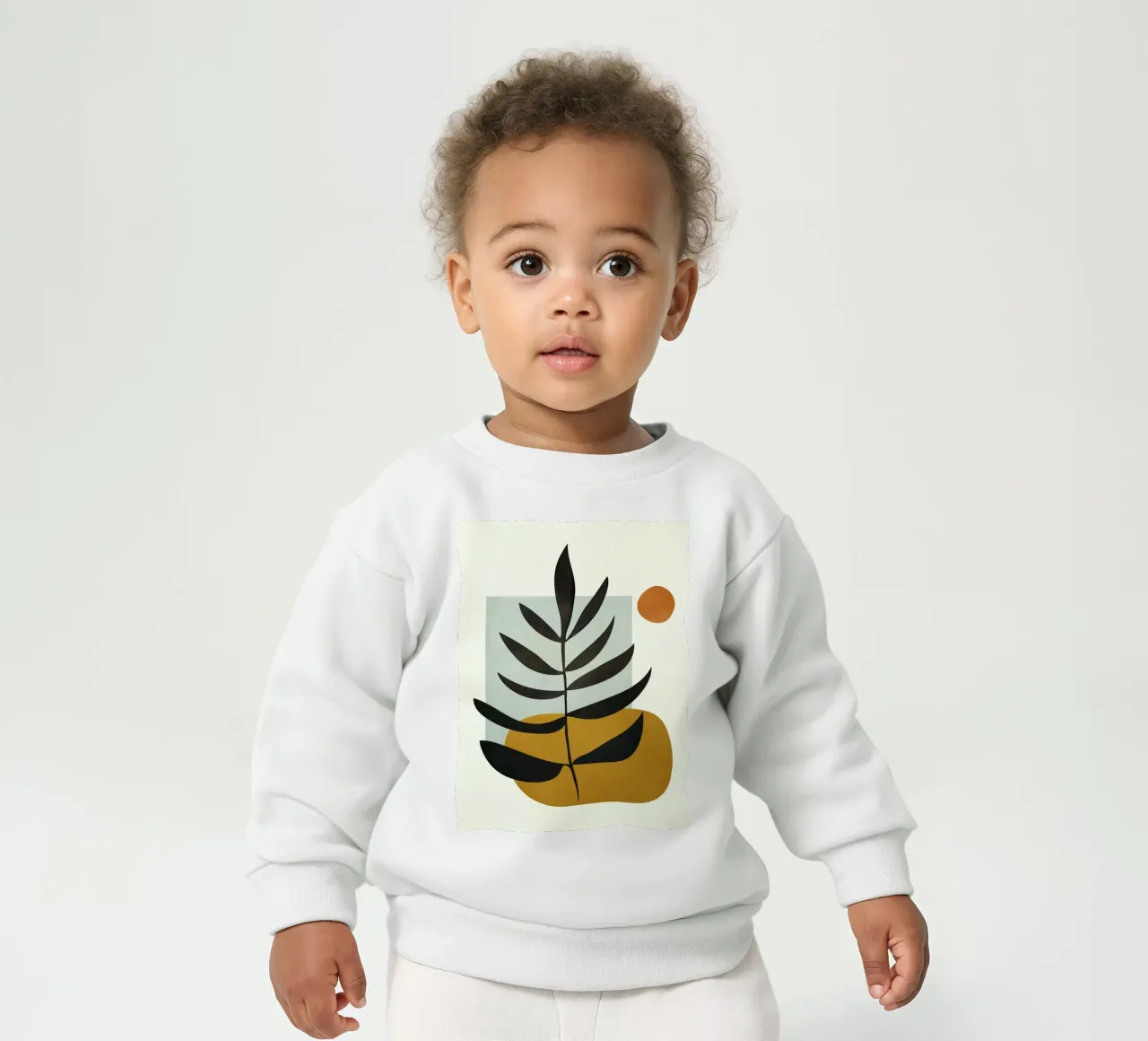 Soft Abstract Large Leaf felpa neonato da cityart