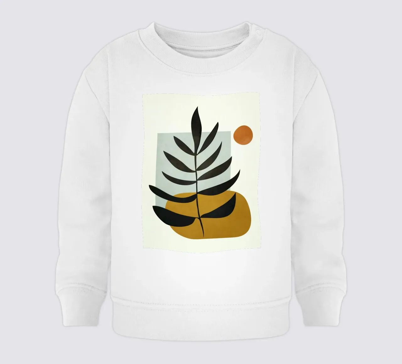 Soft Abstract Large Leaf felpa neonato da cityart