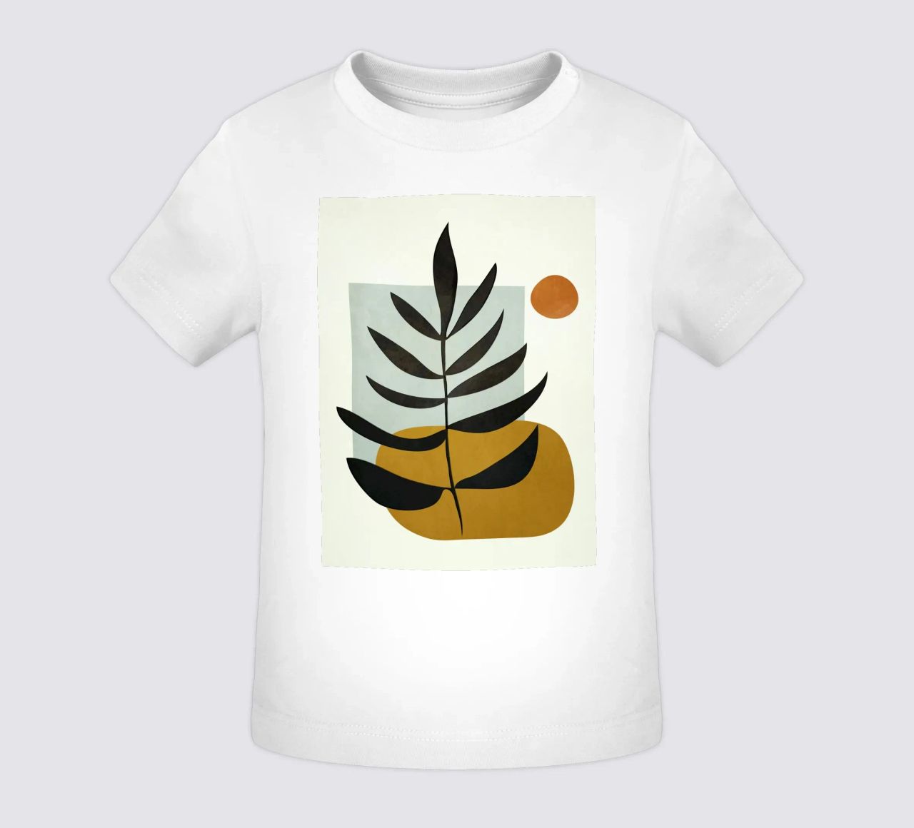 Soft Abstract Large Leaf maglietta neonato da cityart