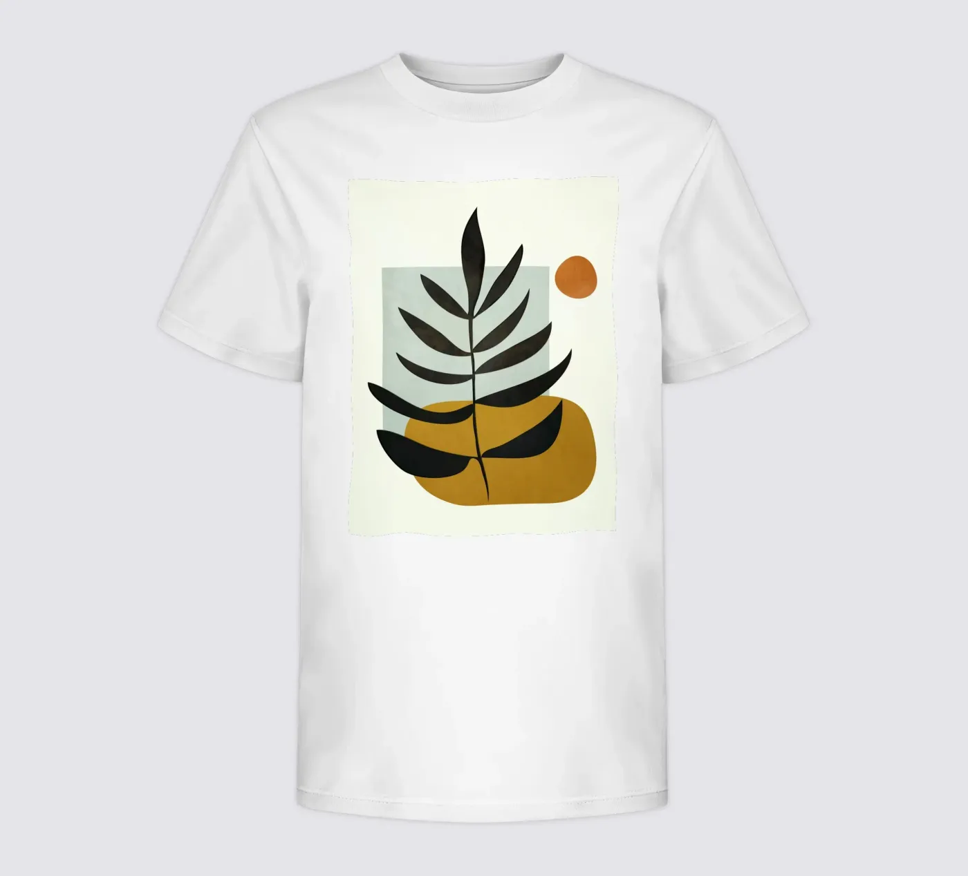 Soft Abstract Large Leaf t-shirt bambini da cityart